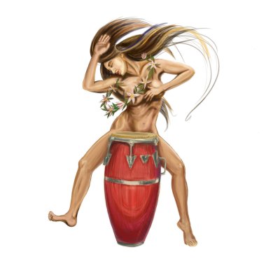 müzisyen akan saçlı kız 