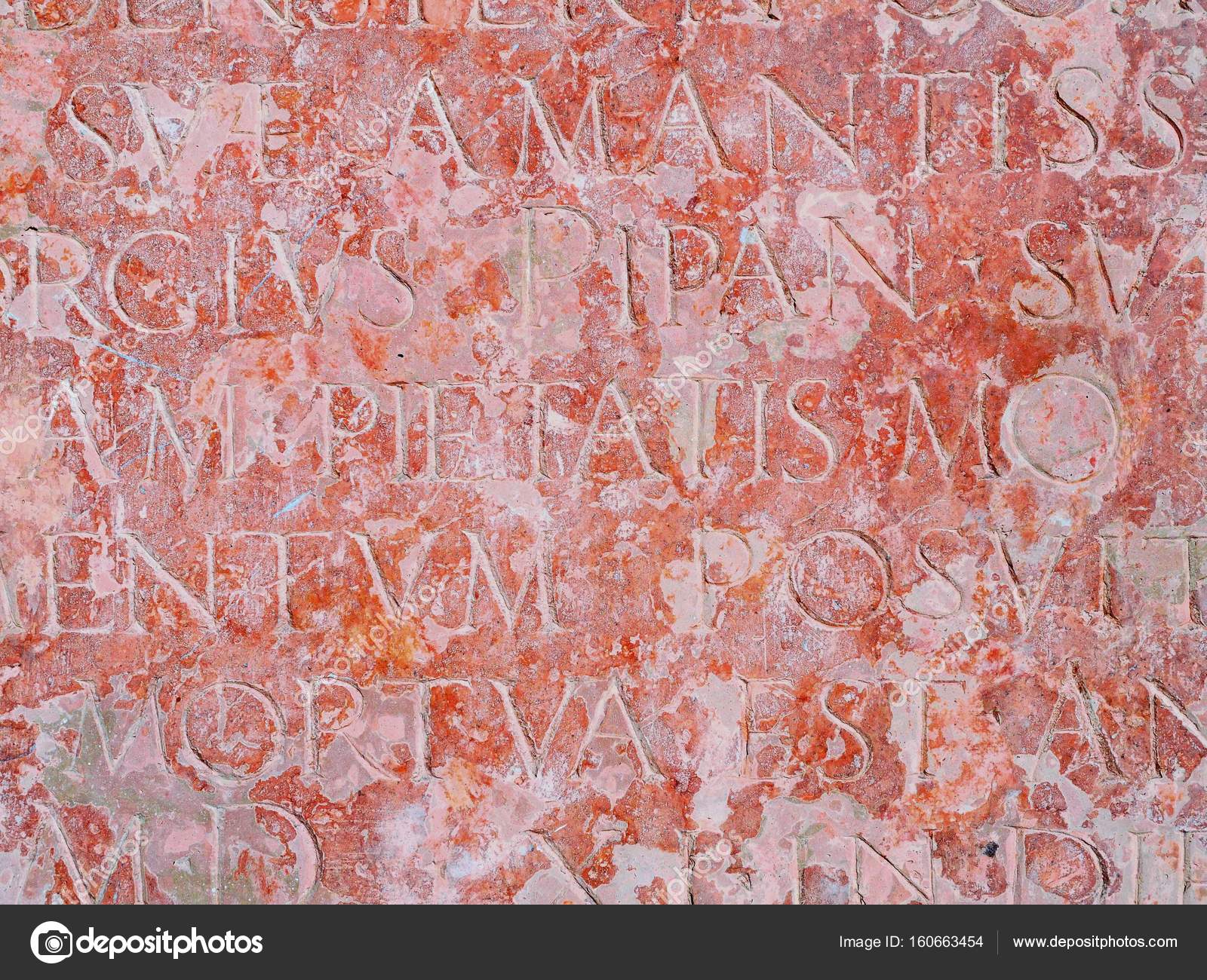 Latin letters engraved on a stone slab — Stock Photo © sergetouch