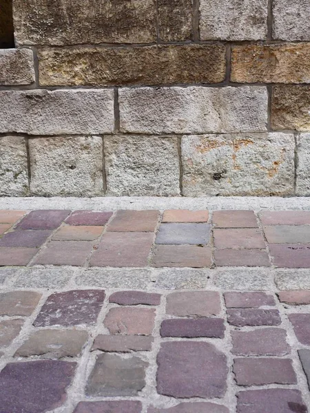 Πεζοδρόμιο, πέτρα, πλάκες, πλάκες. Δρόμο της παλιάς πόλης. — Φωτογραφία Αρχείου