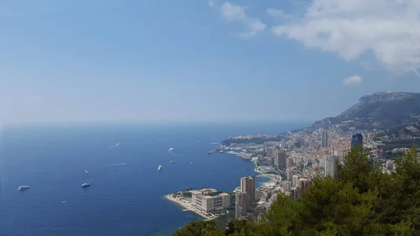 Monaco. Nézd a repülési magasságban. — Stock Fotó