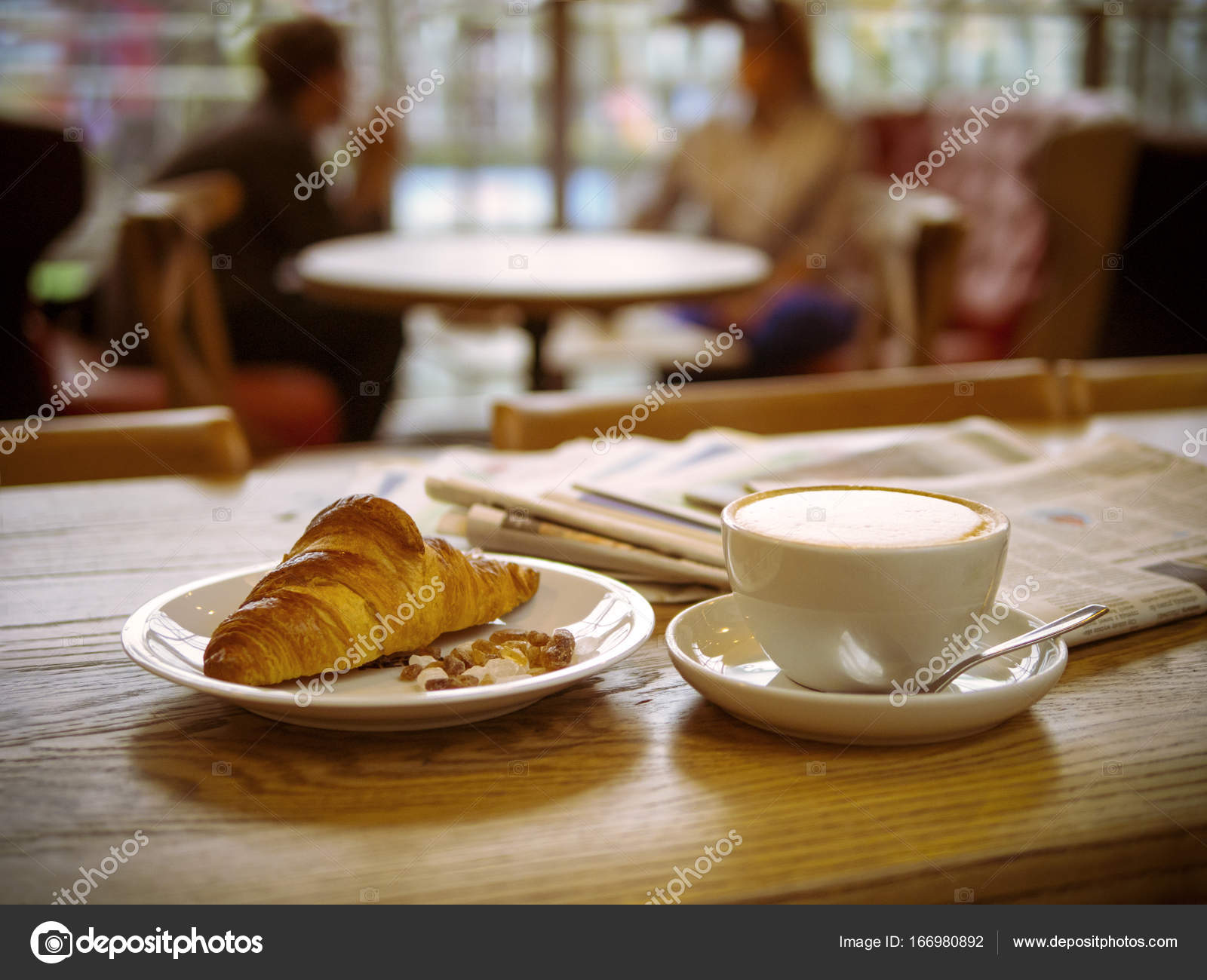 Coffee Croissant Newspapers Morning At The Cafe Stock Photo C Sergetouch Coffee Croissant Newspapers Morning At The Cafe Stock Photo C Sergetouch
