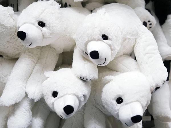 soft toys, background, polar bears