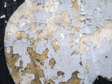 Arka plan, alçı, çatlaklar ile boyalı duvar