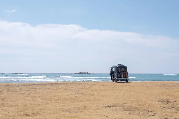 Sri Lanka Galle Noviembre 2019 Tuktuk Beach Tuktuk Apodo Sri — Foto de Stock