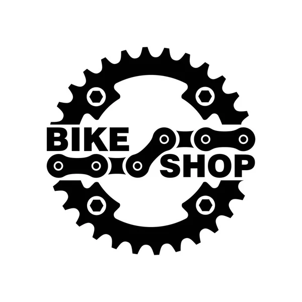 Дизайн логотипу велосипеда . — стоковий вектор