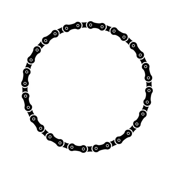 Bike chain circle. — Stock Vector