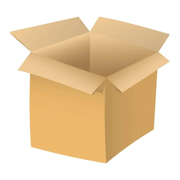 Caja de cartón. Vector — Vector de stock