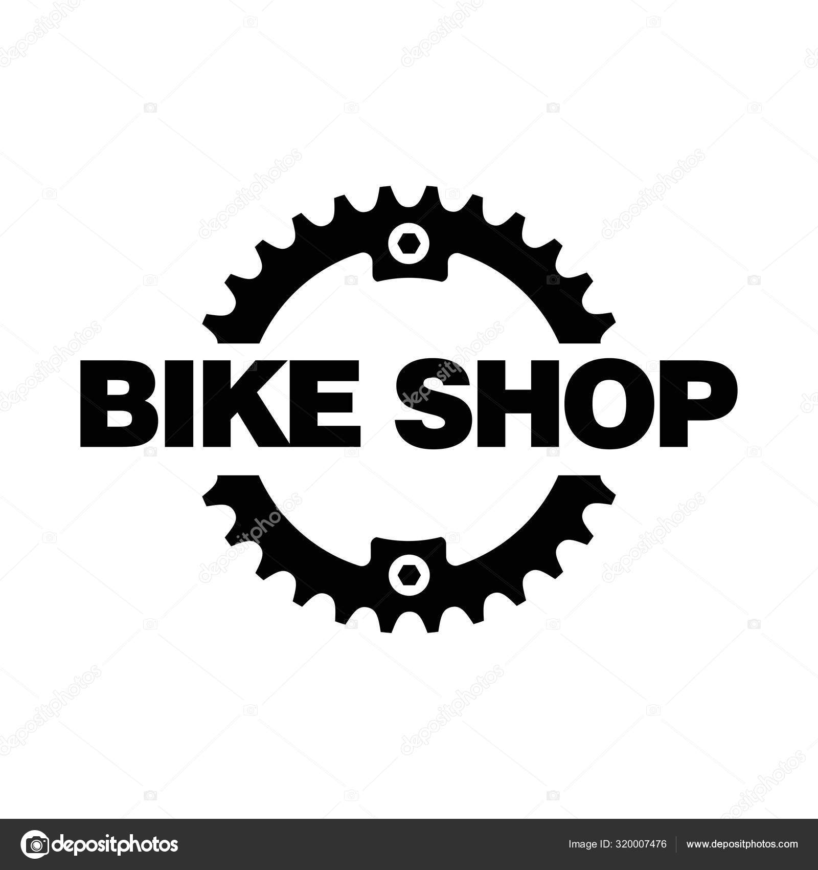 Logo Bike Chain Bike Shop, Service, Club Vector Logo Template With Chain  Ring