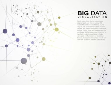 Soyut teknoloji geçmişi. Çokgen uzay. Büyük veri görselleştirmesi. İlaçlar ve bilim konsepti.