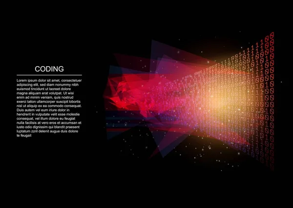 Clasificación de datos del caos al sistema. Inteligencia artificial. Sistema inteligente de Big Data. Programación, codificación. Ilustración vectorial . — Archivo Imágenes Vectoriales