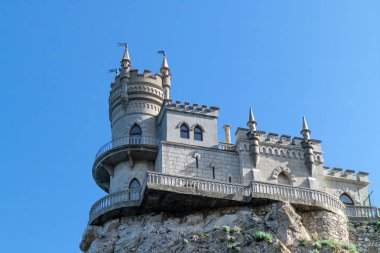 Kırım manzaraları, antik kale yuva - tarihsel monumen yutar.