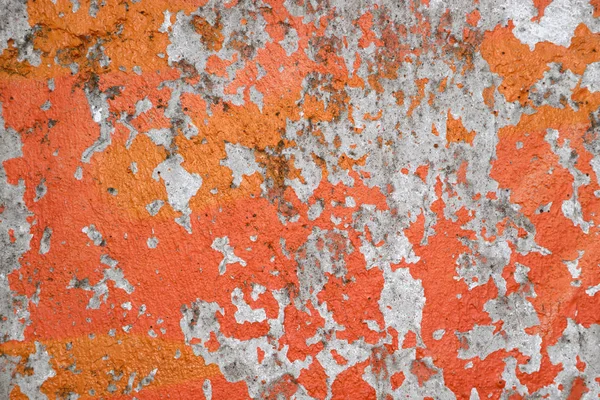 Soyulmuş portakal boya doku ile eski beton duvar