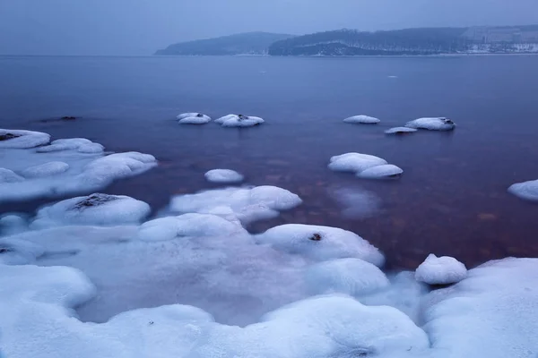 Winter sea and ice