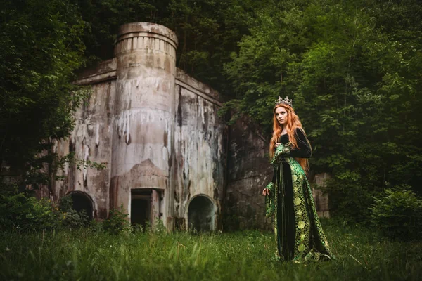 Rainha de gengibre perto do castelo — Fotografia de Stock