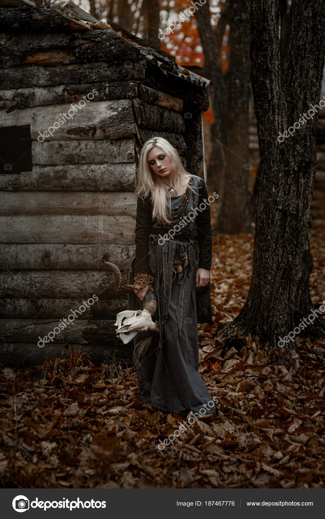 Through the cheap dark dress