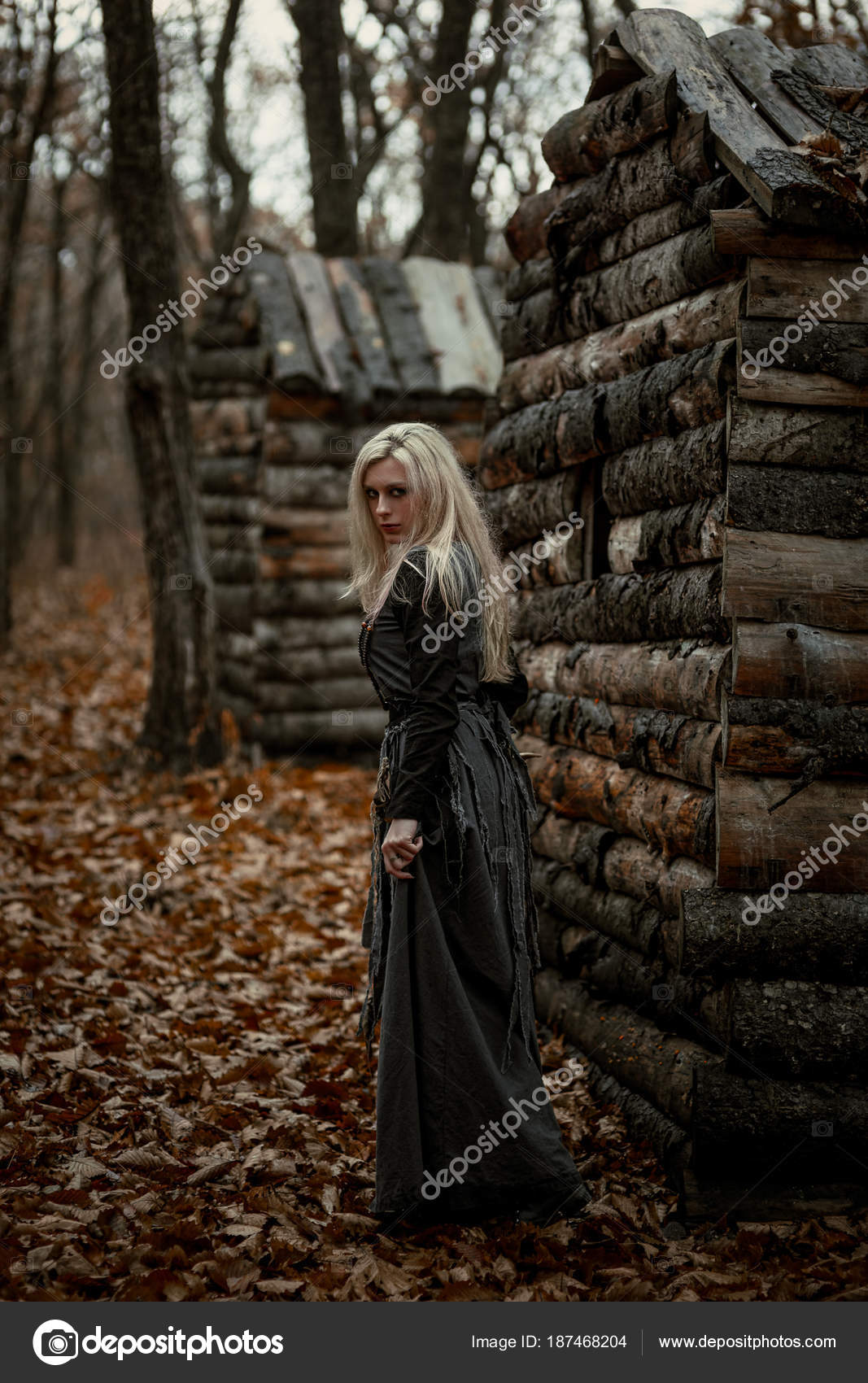 Through the cheap dark dress