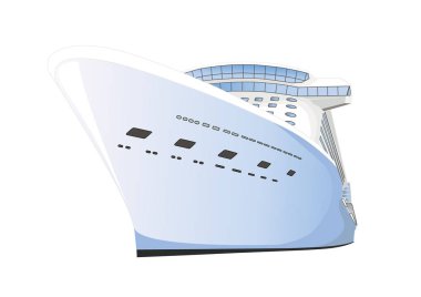 Vektör simge izole seyahat. Bir yolcu gemisi. Seyahat Acentası için logo