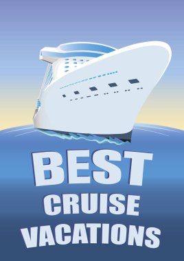 En iyi tasarım şablonu reklam tatil cruise.