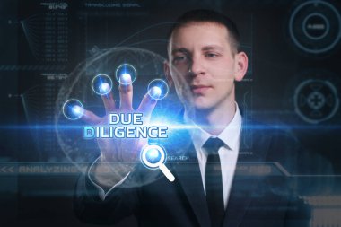 Ekonomi, teknoloji, Internet ve ağ kavramı. Genç busine