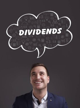 İş, teknoloji, Internet ve pazarlama. Genç işadamı 