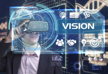 Ekonomi, teknoloji, Internet ve ağ kavramı. Genç busine