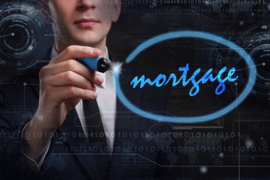 Ekonomi, teknoloji, Internet ve ağ kavramı. Genç busine