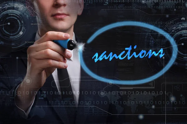 Ekonomi, teknoloji, Internet ve ağ kavramı. Genç busine