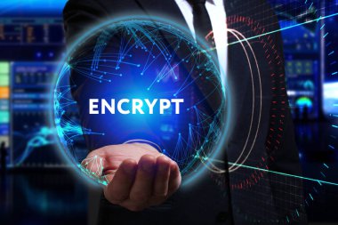 Ekonomi, teknoloji, Internet ve ağ kavramı. Genç busine