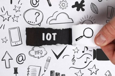 Ekonomi, teknoloji, Internet ve ağ kavramı. Genç busine