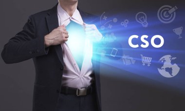 Ekonomi, teknoloji, Internet ve ağ kavramı. Genç busine