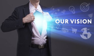 Ekonomi, teknoloji, Internet ve ağ kavramı. Genç busine