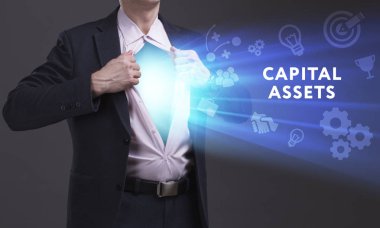 Ekonomi, teknoloji, Internet ve ağ kavramı. Genç busine