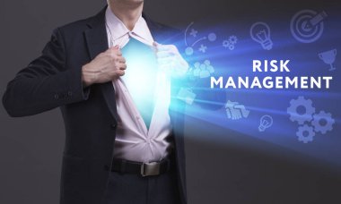 Ekonomi, teknoloji, Internet ve ağ kavramı. Genç busine