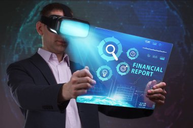 Ekonomi, teknoloji, Internet ve ağ kavramı. Genç busine