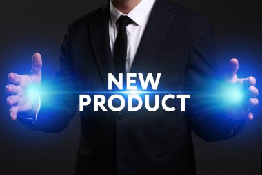 Ekonomi, teknoloji, Internet ve ağ kavramı. Genç busine