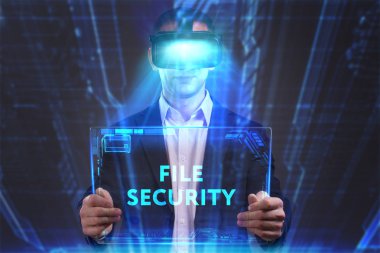 Ekonomi, teknoloji, Internet ve ağ kavramı. Genç busine