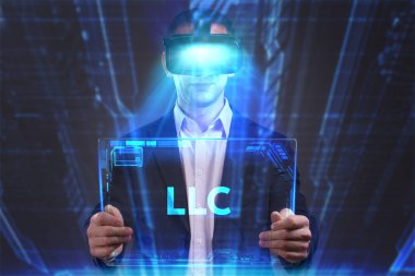 Ekonomi, teknoloji, Internet ve ağ kavramı. Genç busine