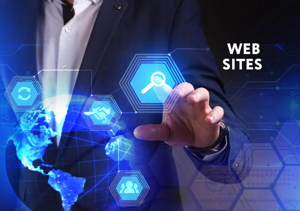 Het concept van business, technologie, het Internet en het netwerk — Stockfoto