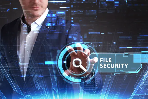 Ekonomi, teknoloji, Internet ve ağ kavramı. Genç busine