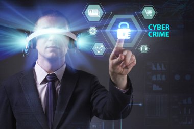 Ekonomi, teknoloji, Internet ve ağ kavramı. Genç busine