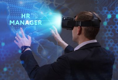 Ekonomi, teknoloji, Internet ve ağ kavramı. Genç busine