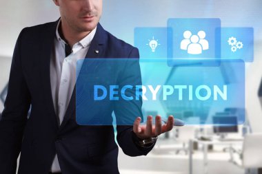 Ekonomi, teknoloji, Internet ve ağ kavramı. Genç busine