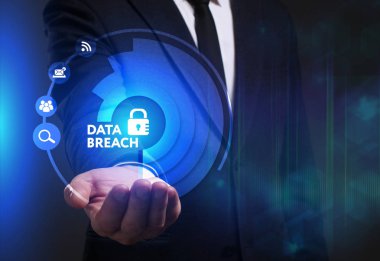 Ekonomi, teknoloji, Internet ve ağ kavramı. Genç busine