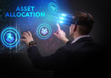 Ekonomi, teknoloji, Internet ve ağ kavramı. Genç busine