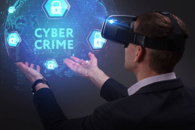 Ekonomi, teknoloji, Internet ve ağ kavramı. Genç busine