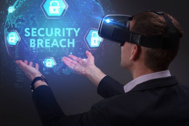 Ekonomi, teknoloji, Internet ve ağ kavramı. Genç busine