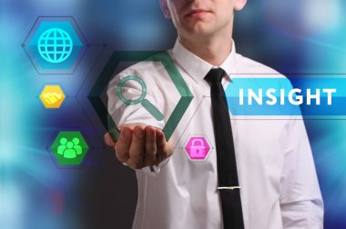 Ekonomi, teknoloji, Internet ve ağ kavramı. Genç busine