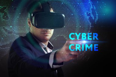 Ekonomi, teknoloji, Internet ve ağ kavramı. Genç busine