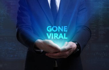 Ekonomi, teknoloji, Internet ve ağ kavramı. Genç busine