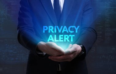 Ekonomi, teknoloji, Internet ve ağ kavramı. Genç busine